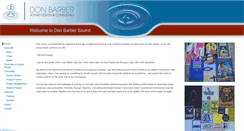 Desktop Screenshot of donbarbersound.com