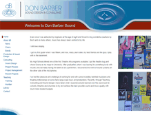 Tablet Screenshot of donbarbersound.com